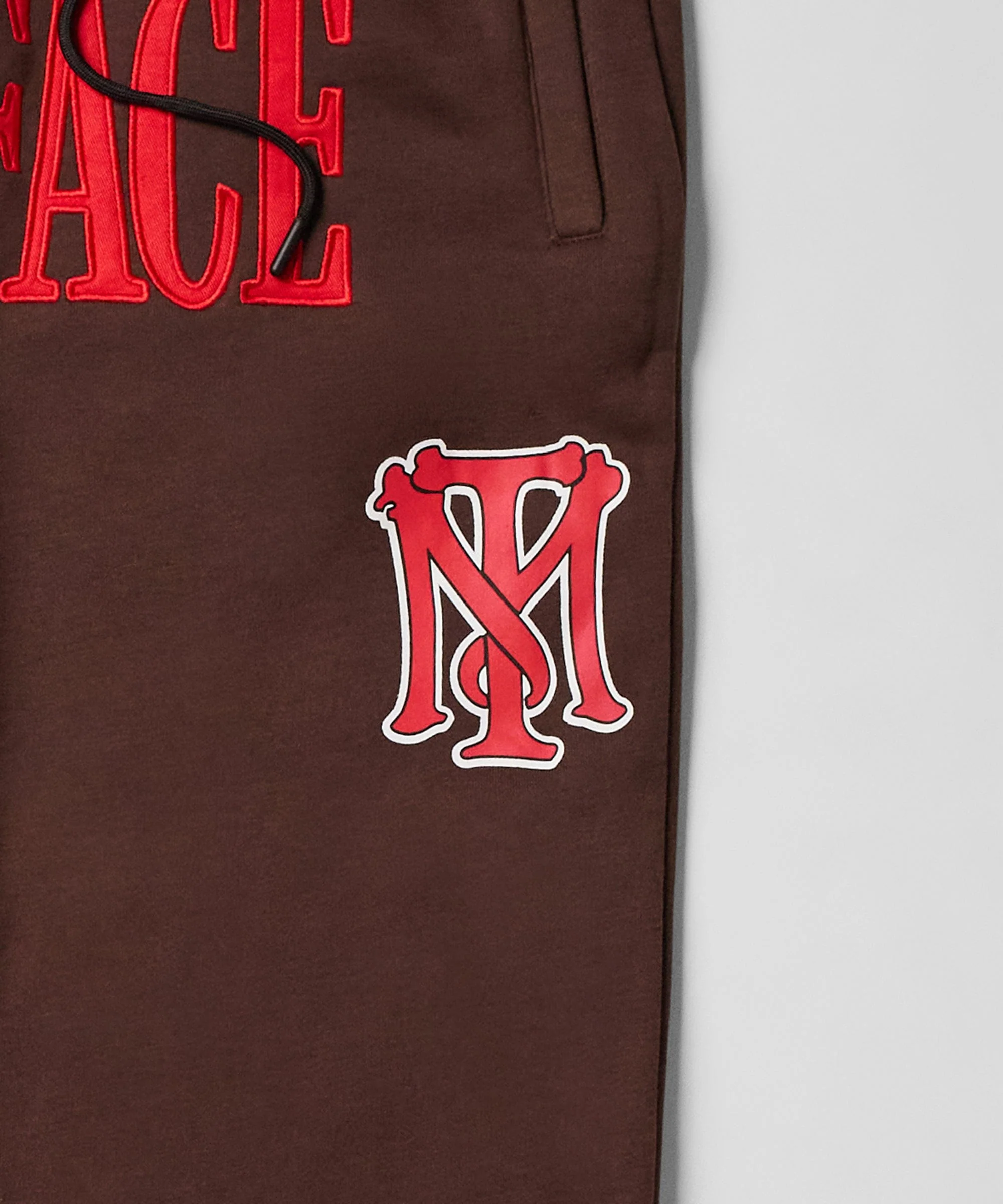 Scarface White Suit Embroidered Sweats - Brown - Image 6