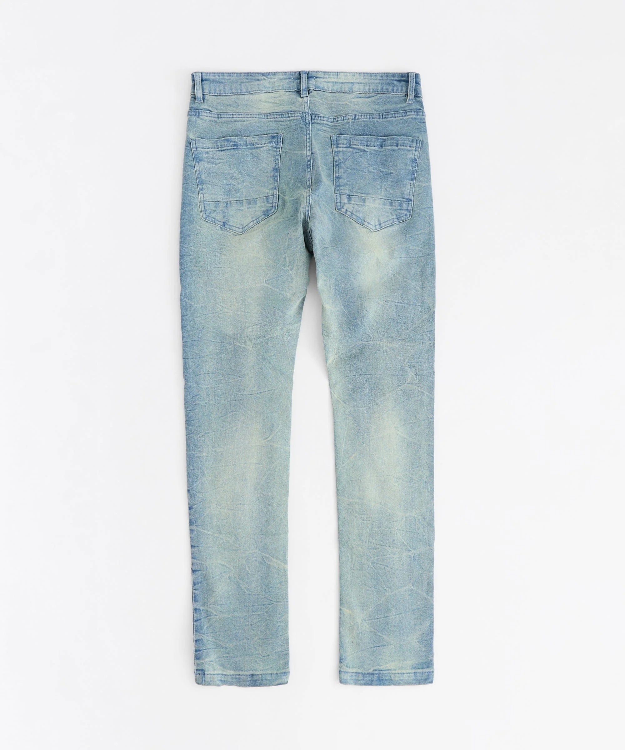 Cross Light Wash Denim Jeans - Light Blue - Image 5