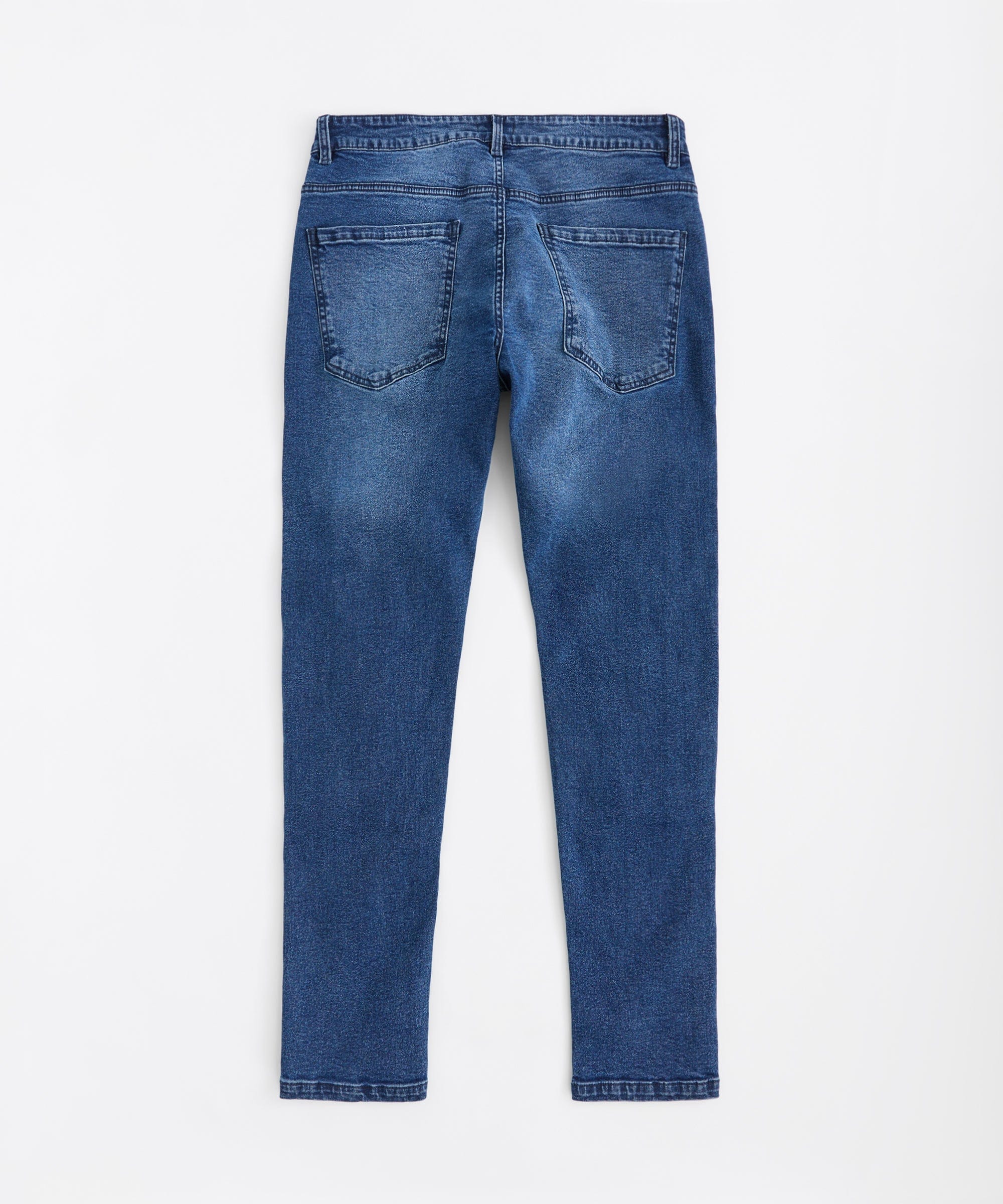Rip And Repair Denim Jeans - Medium Blue - Image 3