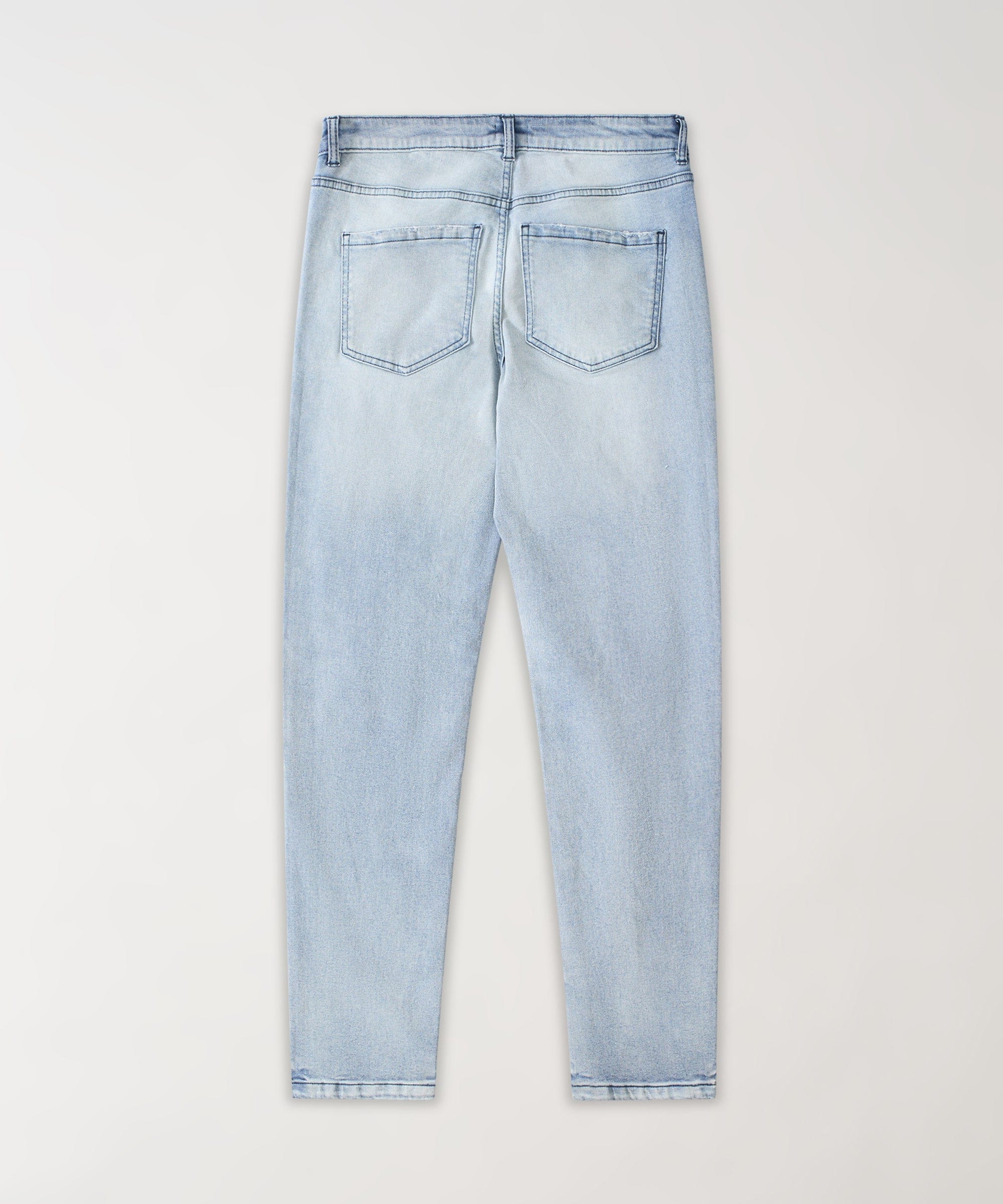 Ripped Denim Pants - Blue - Image 3