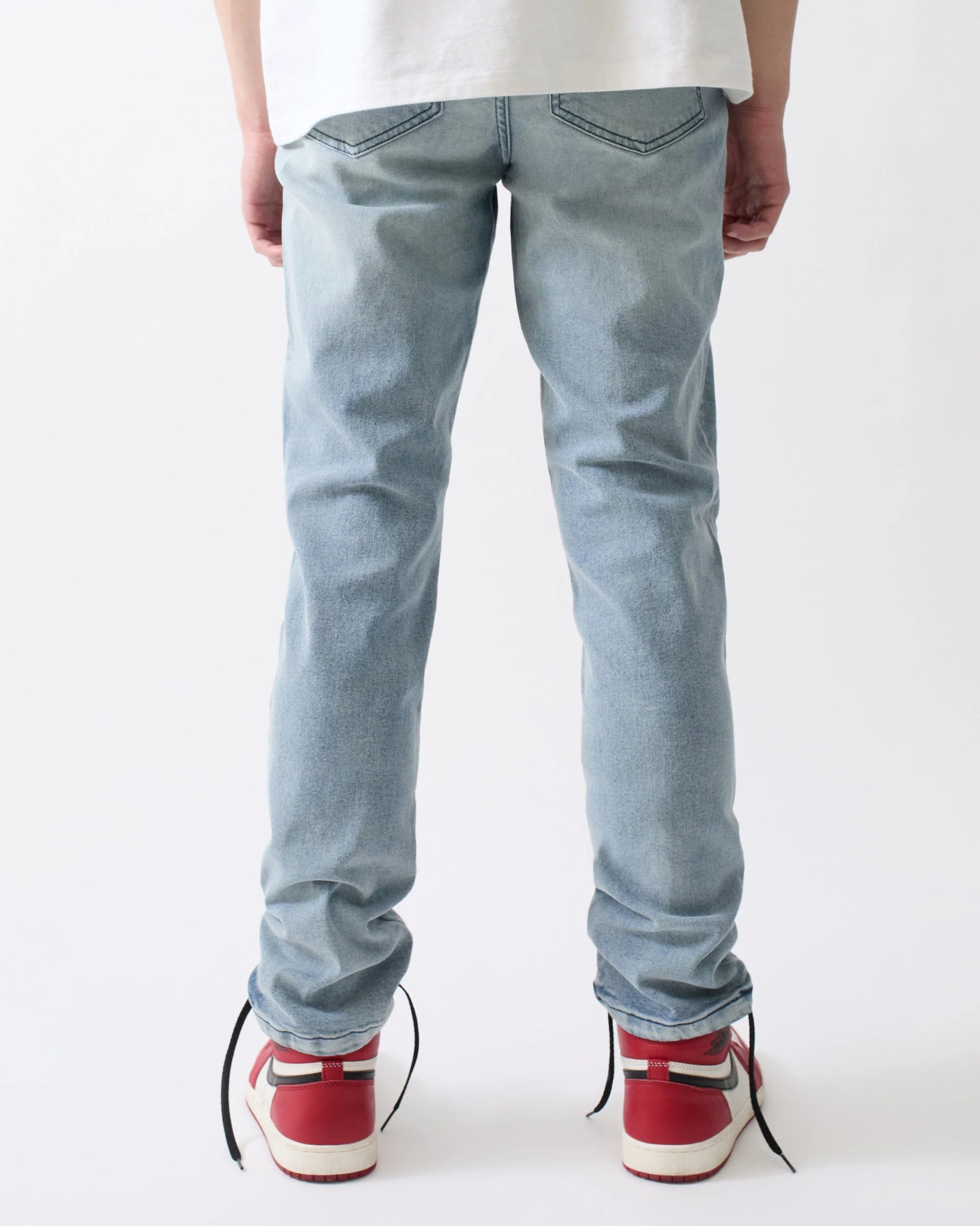 Ripped Denim Pants - Blue - Image 4