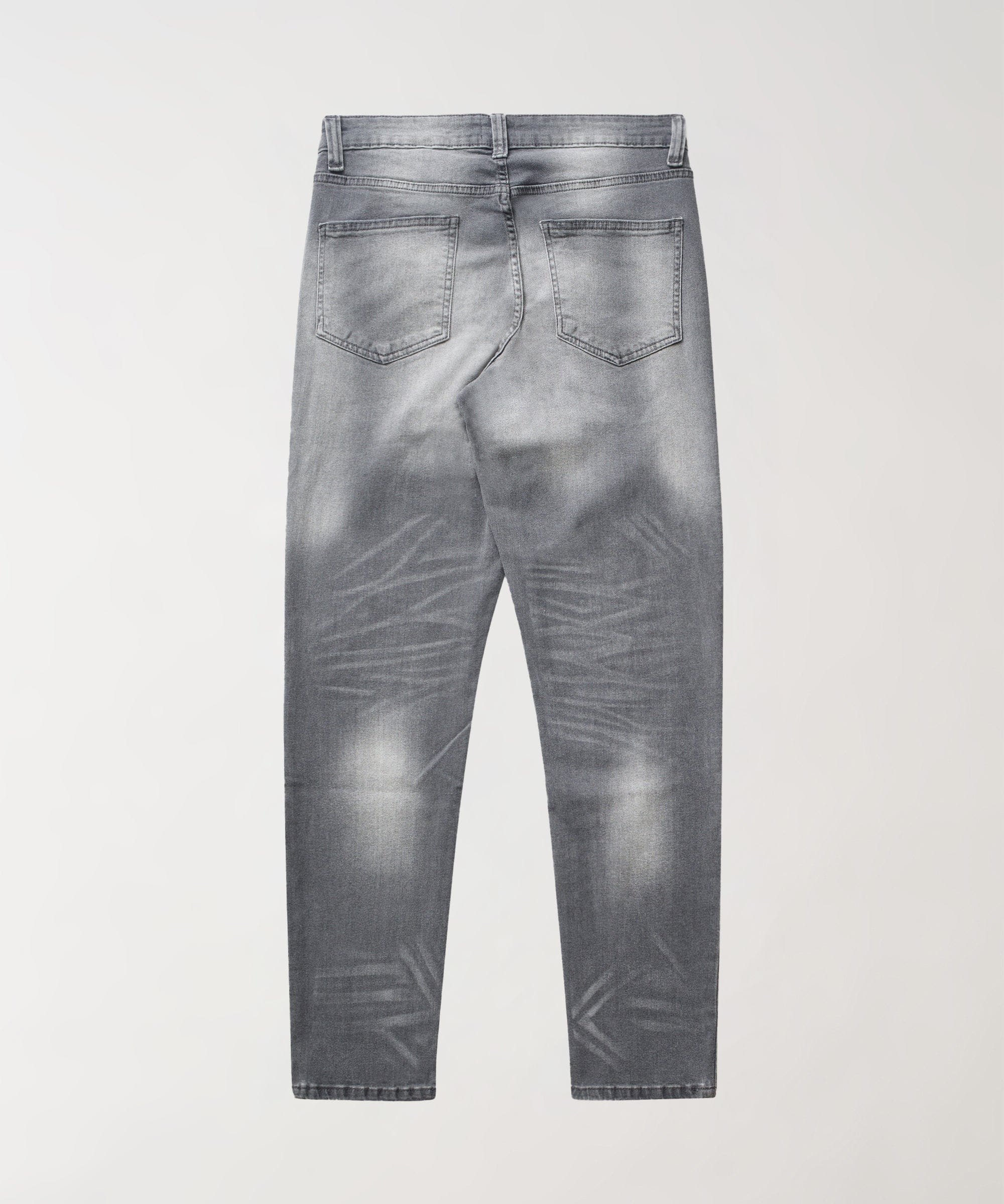 Rip and Repair Denim Jeans - Grey - Image 5