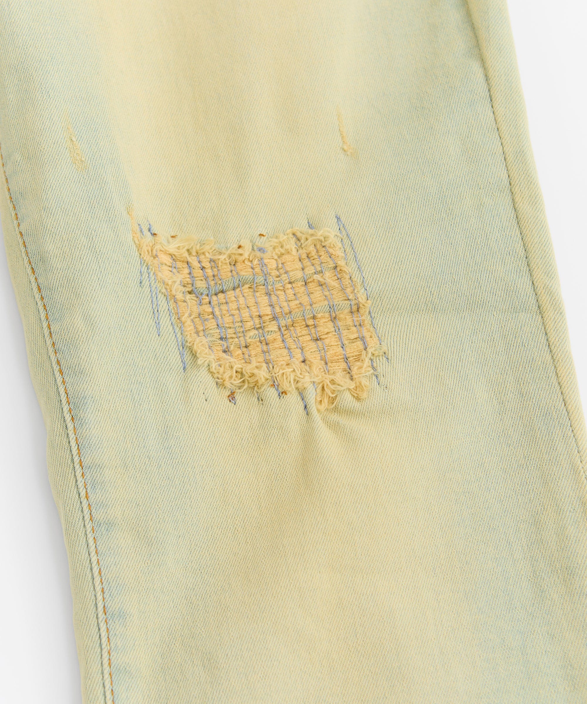Rip and Repair Denim Jeans - Light Blue - Image 4