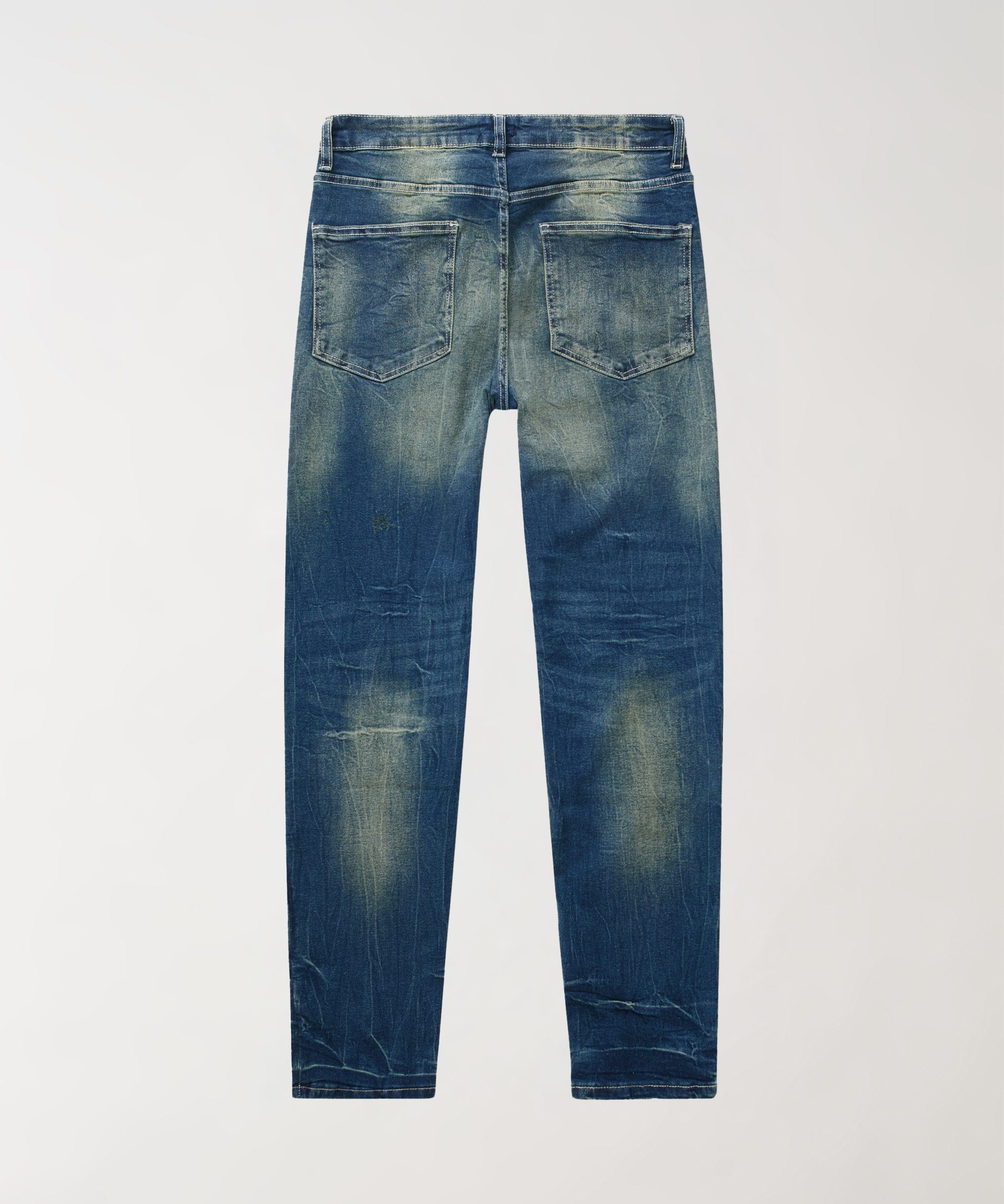 Rip and Repair Washed Denim Jeans - Medium Blue - Image 5