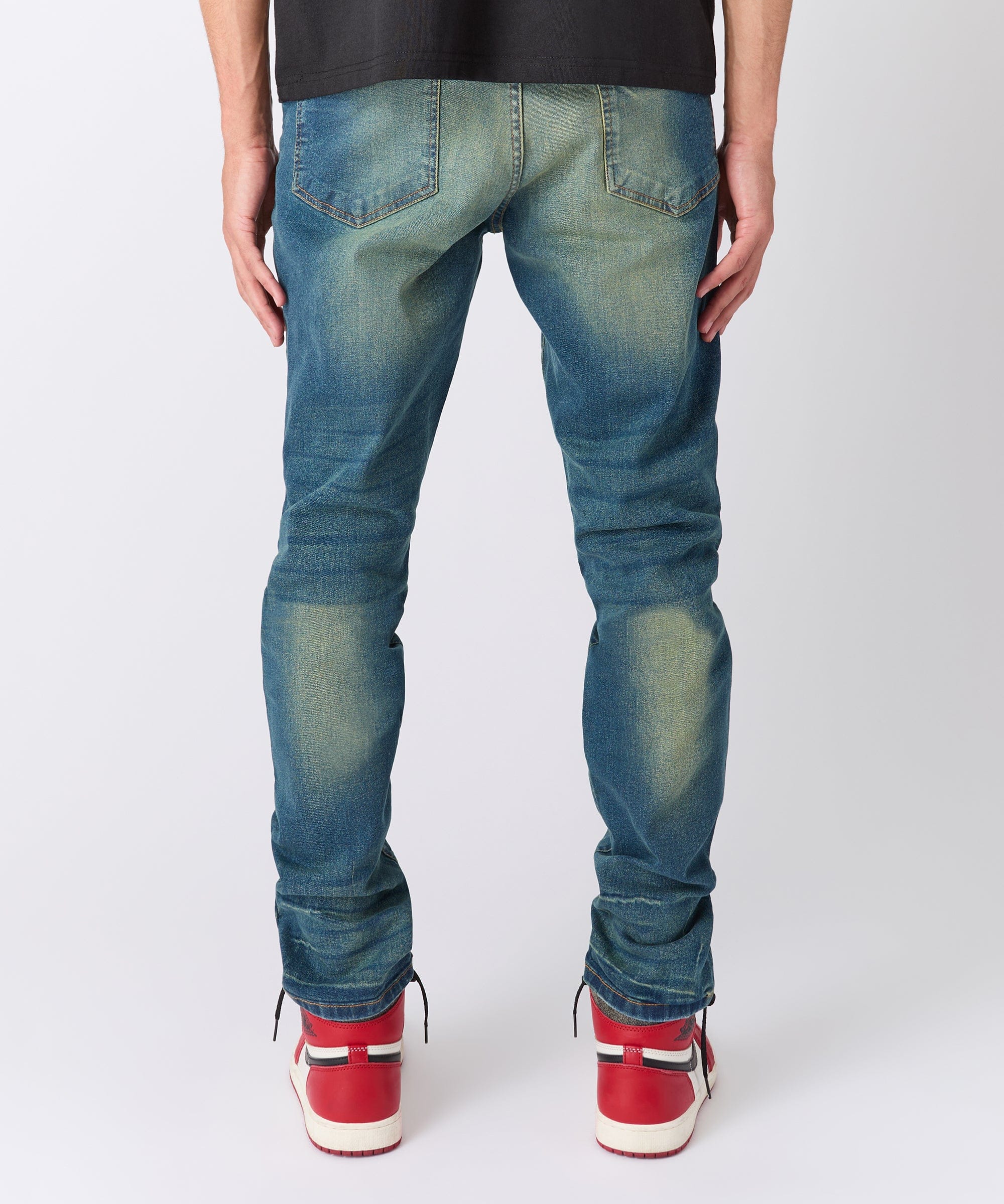 Rip and Repair Denim Jeans - Vintage Blue - Image 6