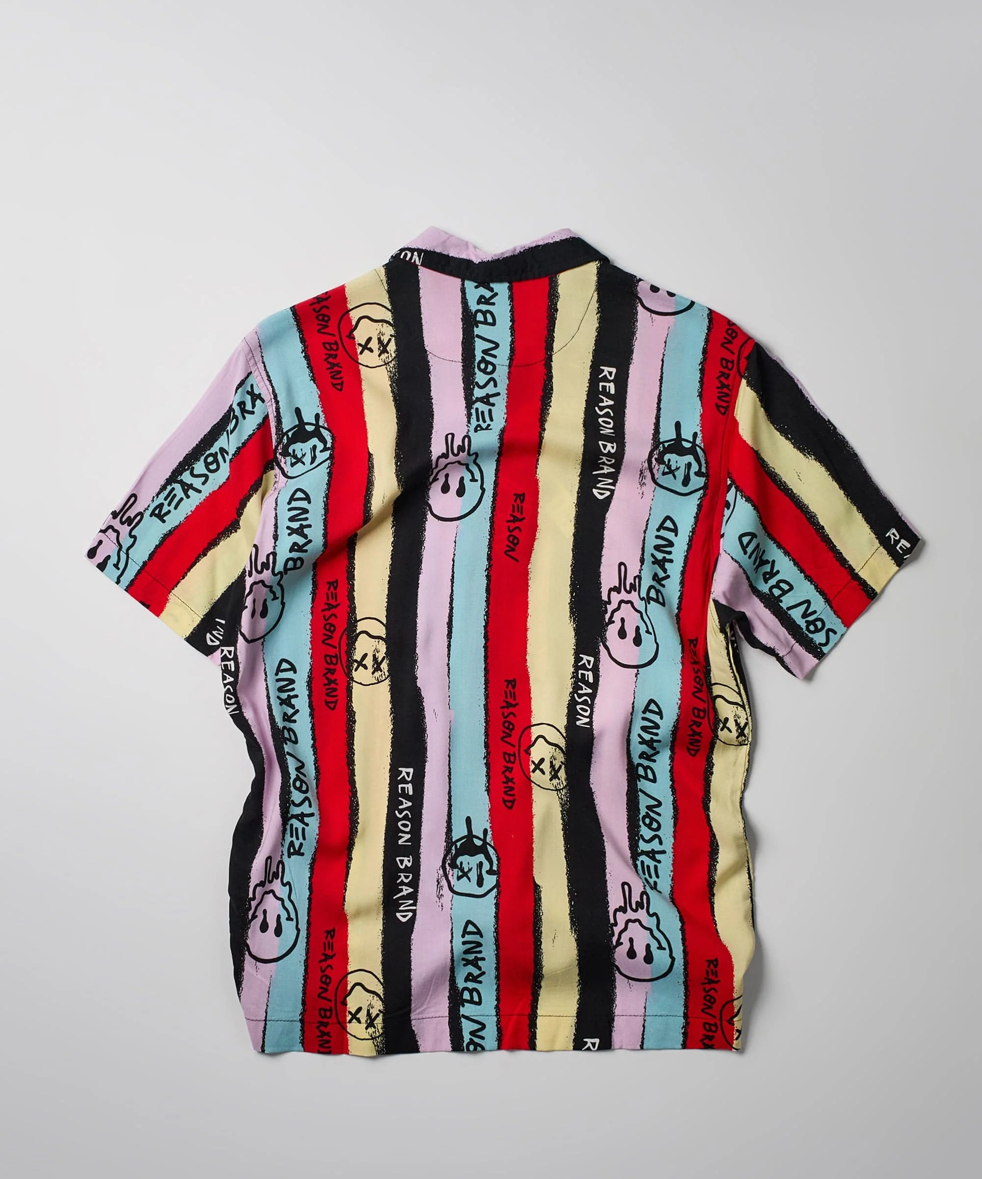 Smiley Face Allover Print Short Sleeve Shirt - Image 4