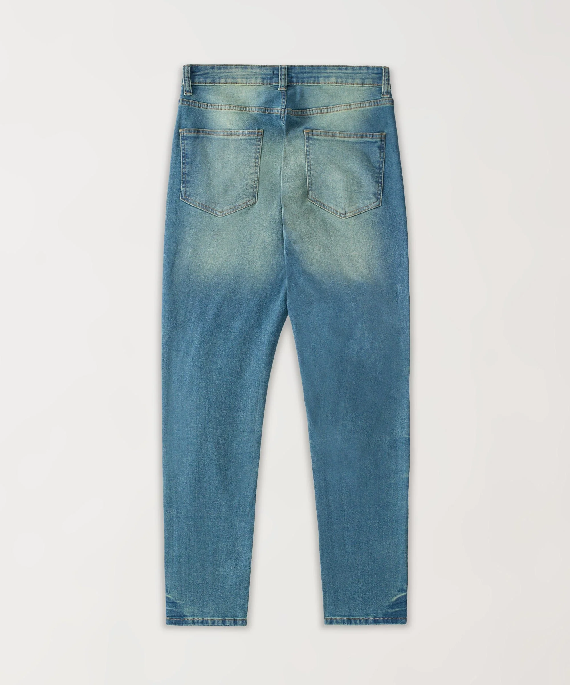 Starburst Studded Denim Pants - Dark Blue - Image 2
