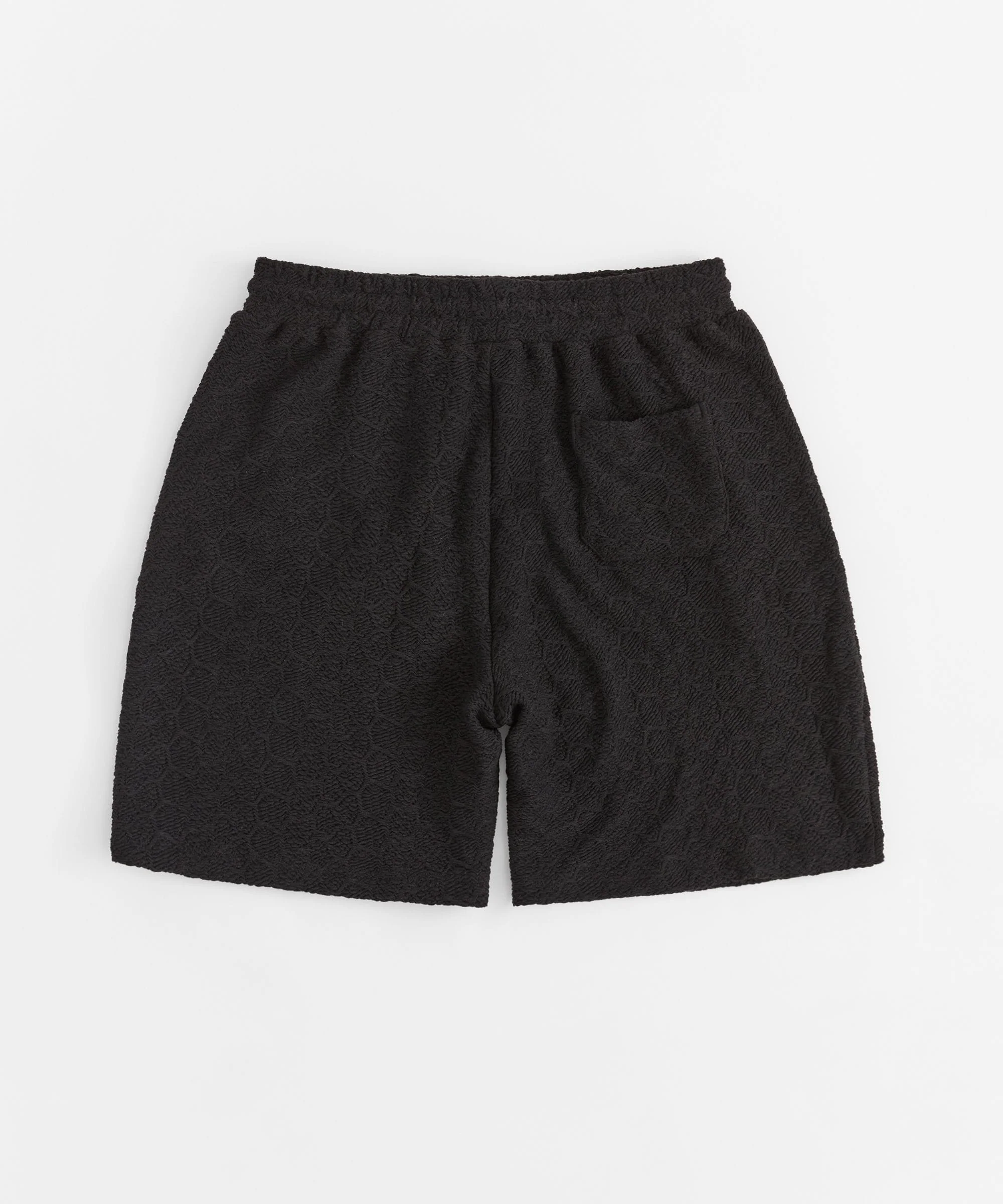 Textured Honey Comb Short - Black - Image 3