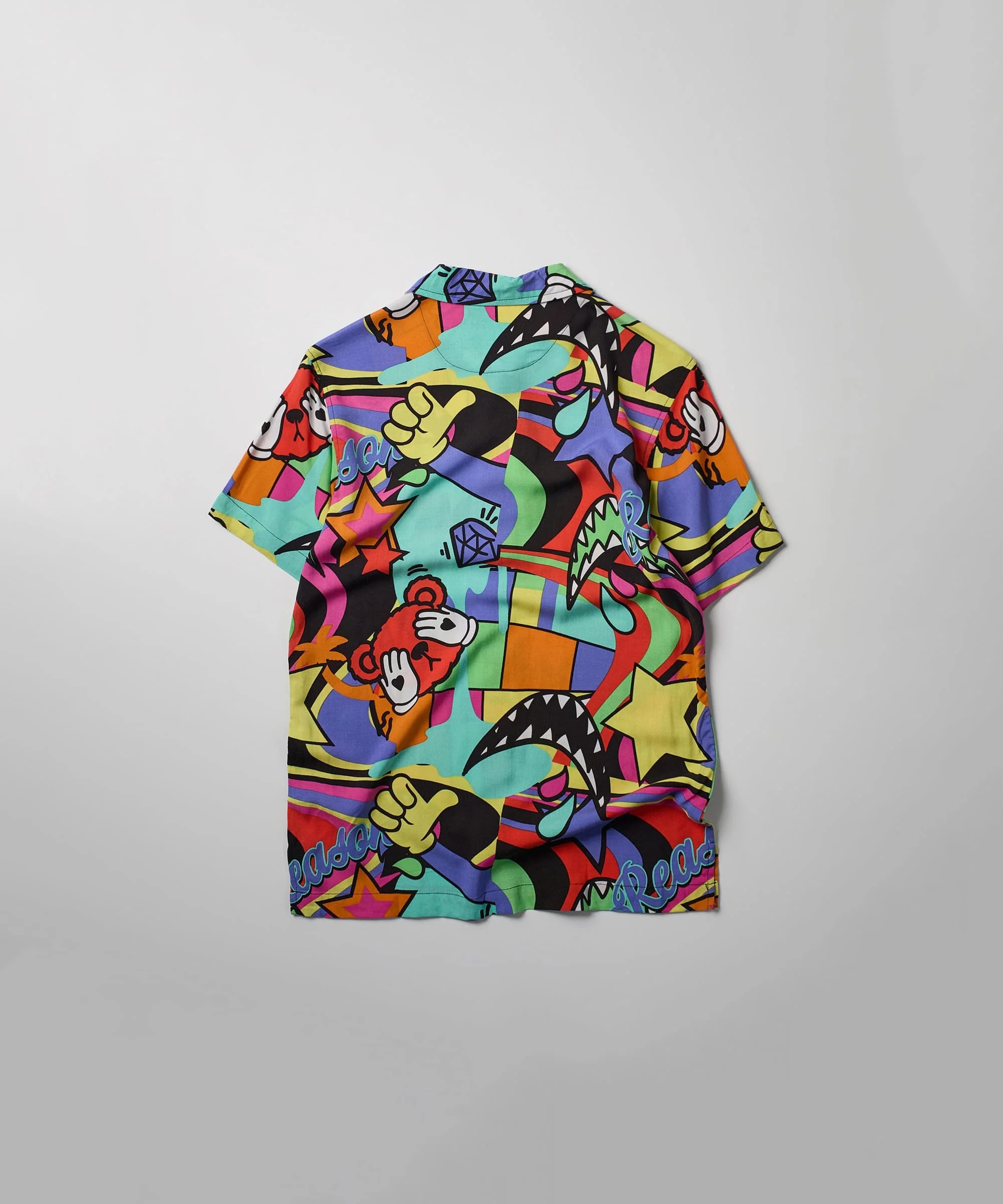 Trippy Star Allover Print Short Sleeve Shirt - Image 5