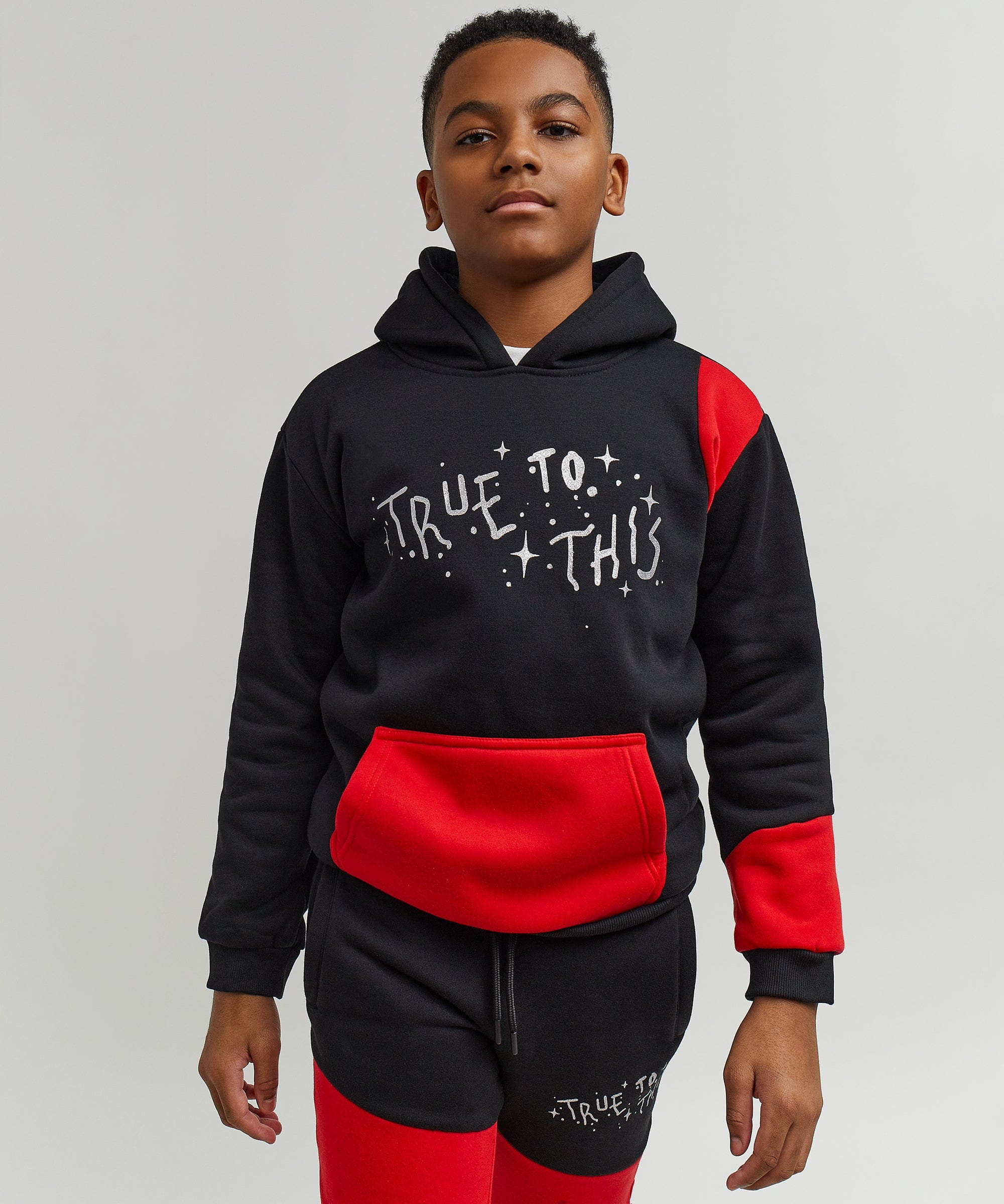 Kids True To This Back Print Hoodie - Image 11