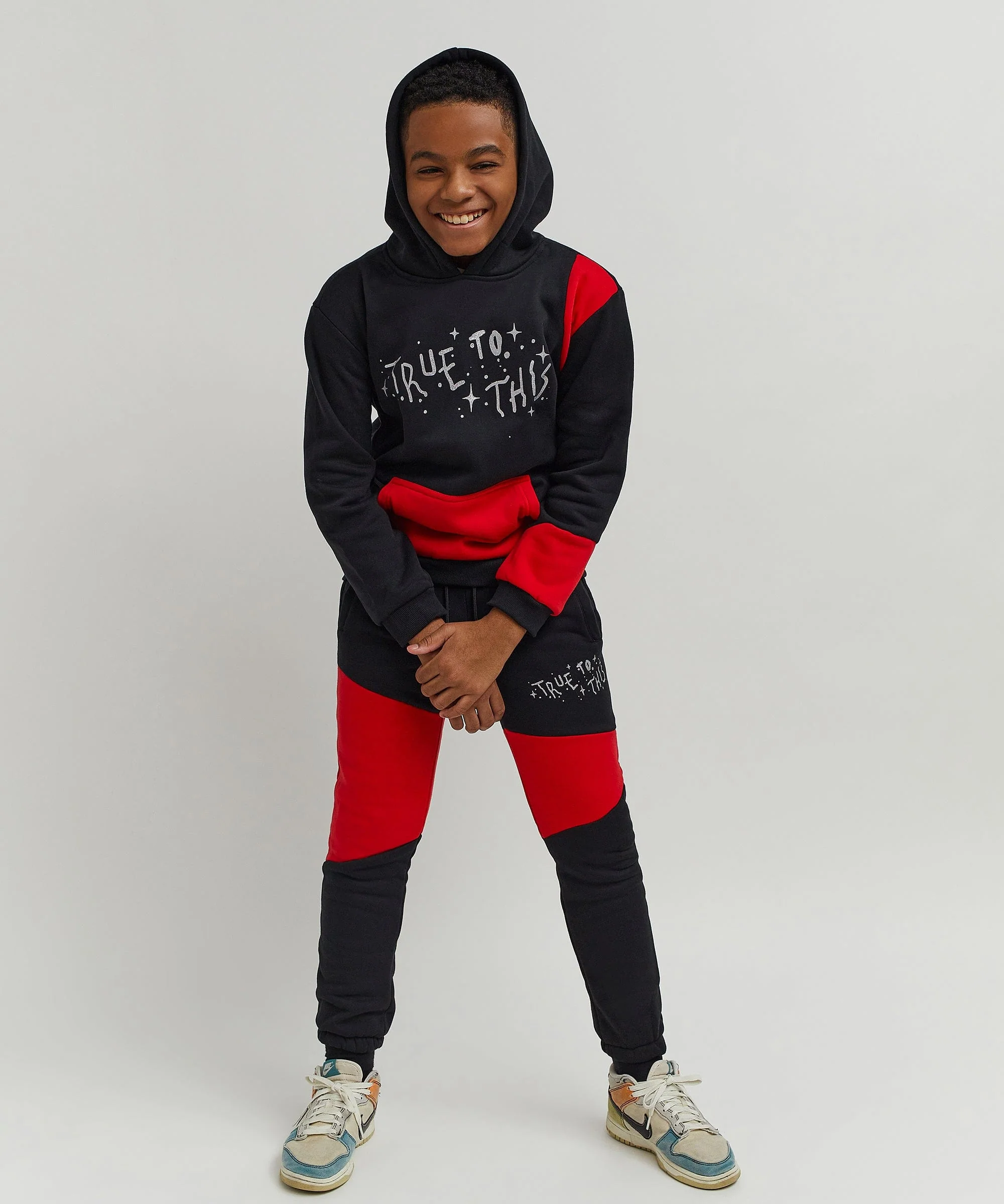 Kids True To This Back Print Hoodie - Image 17