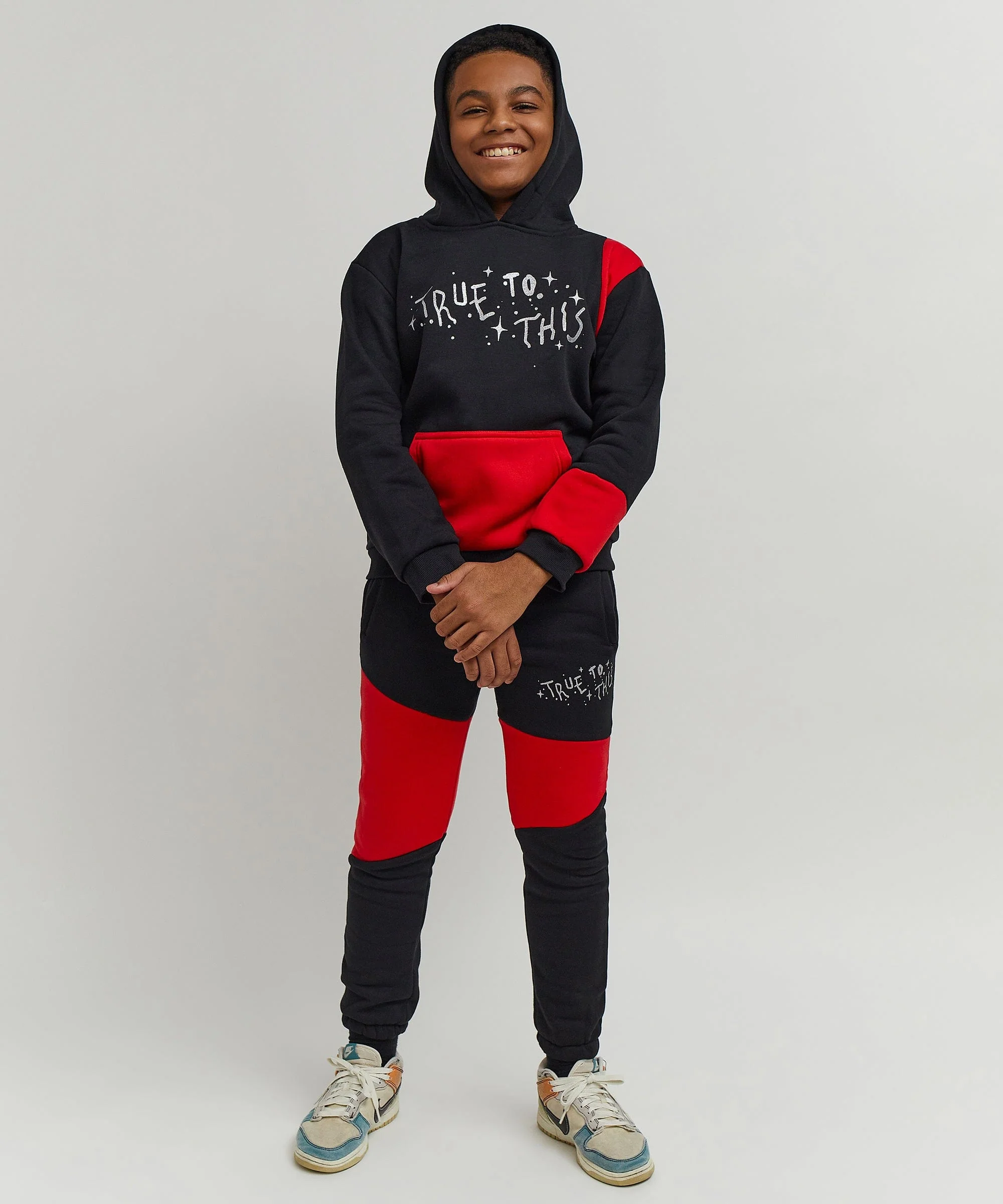 Kids True To This Back Print Hoodie - Image 18