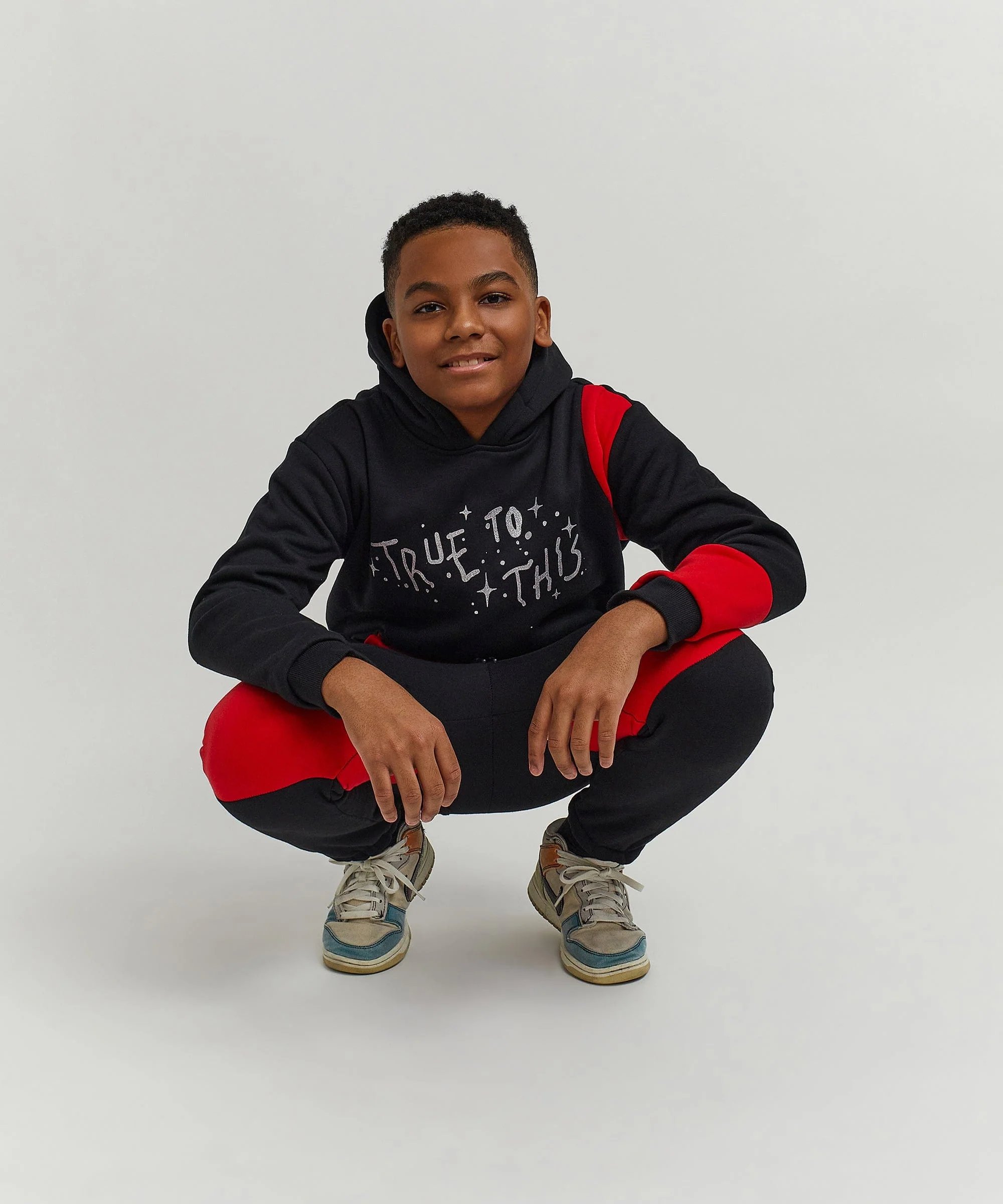 Kids True To This Back Print Hoodie - Image 24