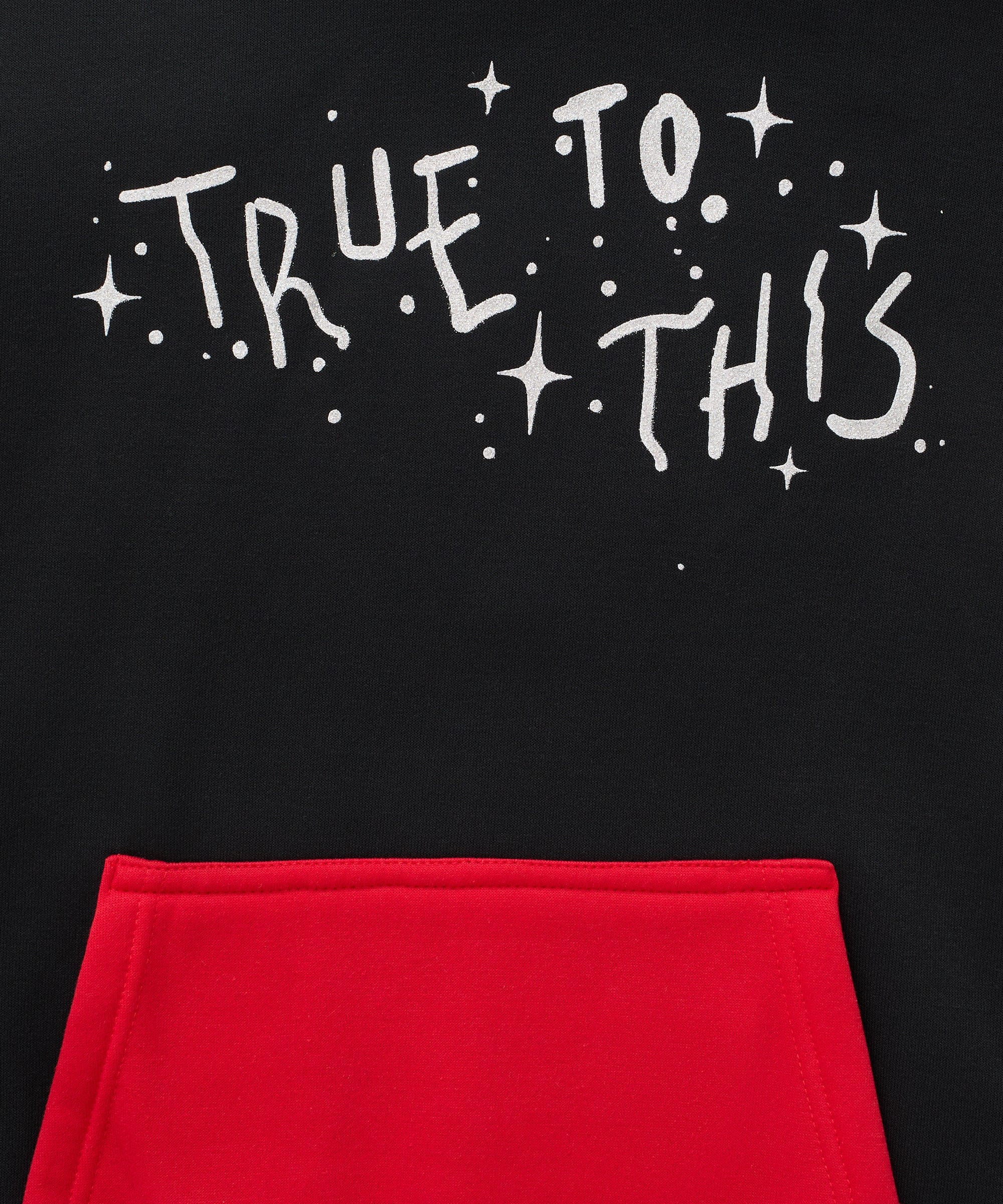 Kids True To This Back Print Hoodie - Image 4