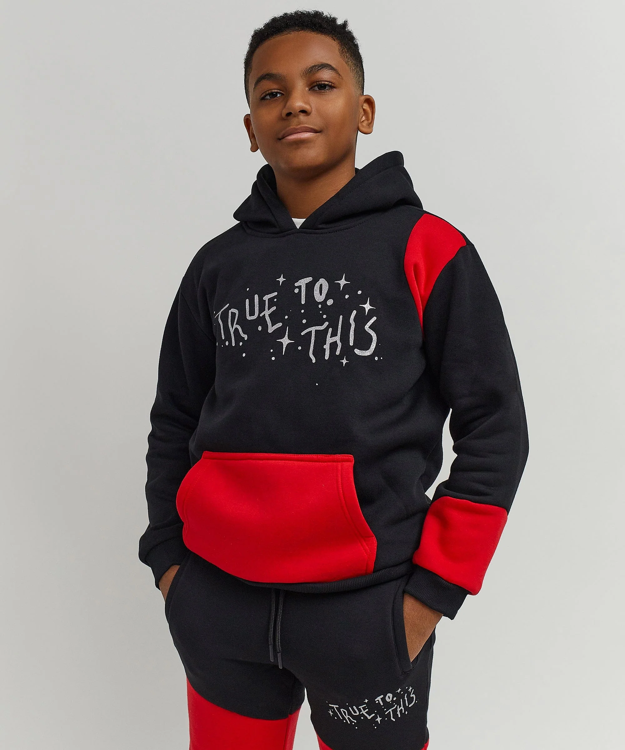 Kids True To This Back Print Hoodie - Image 9