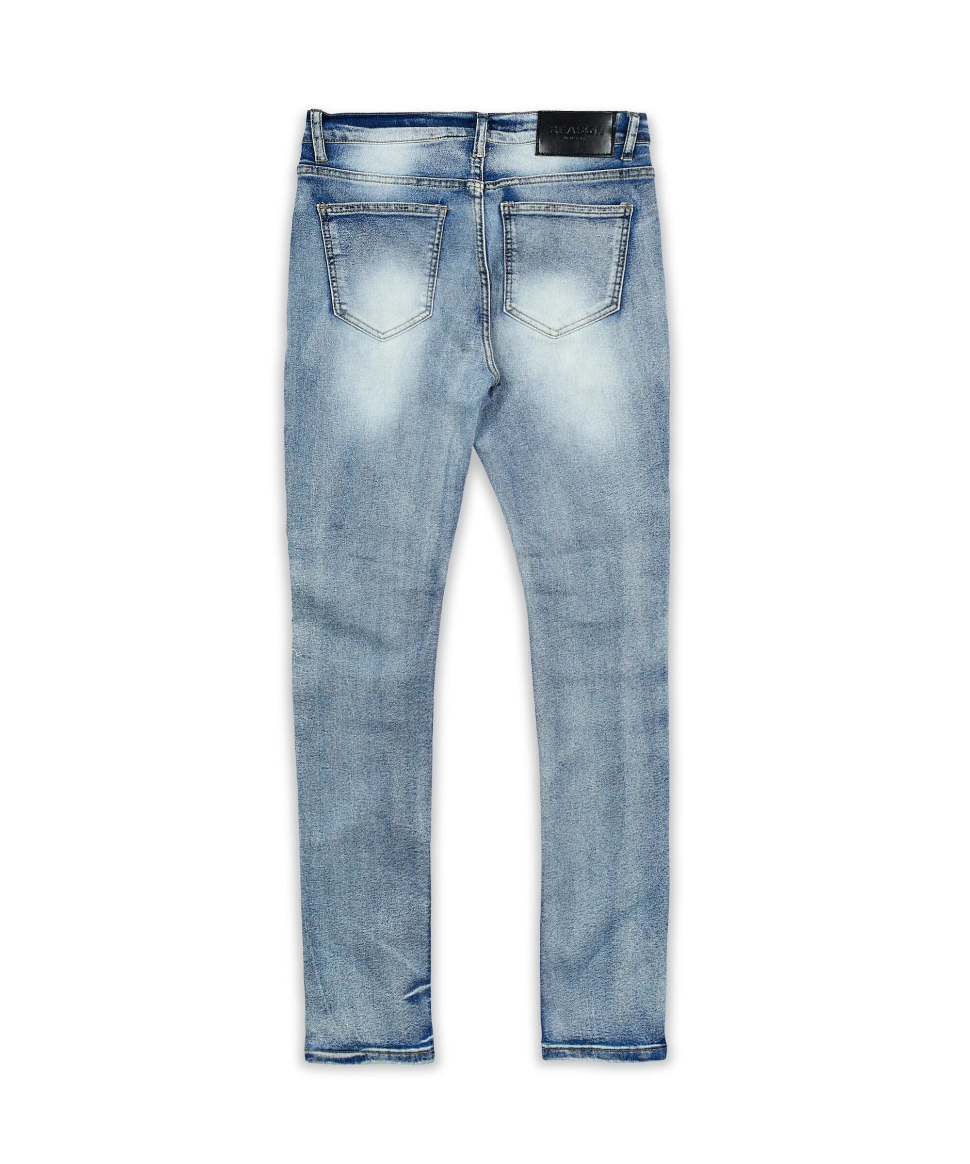 Plus Size Baltic Destruct Light Wash Denim Jeans - Image 2