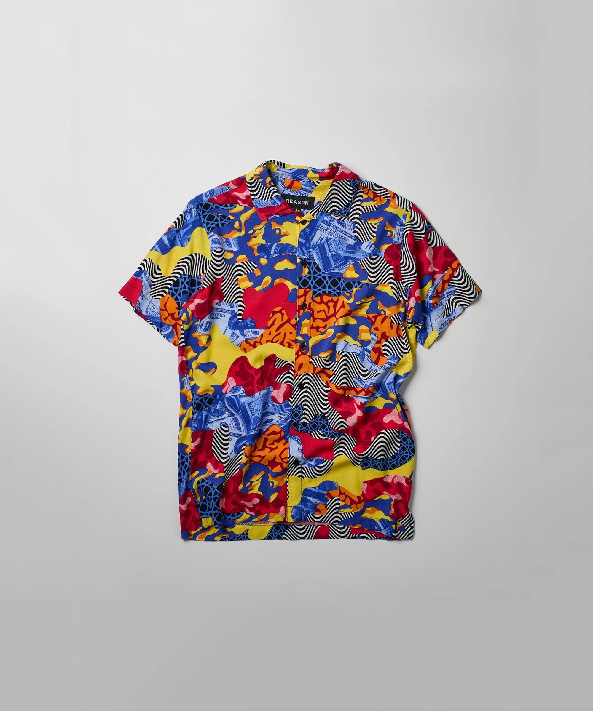 Wavy Allover Print Short Sleeve Shirt - Image 3