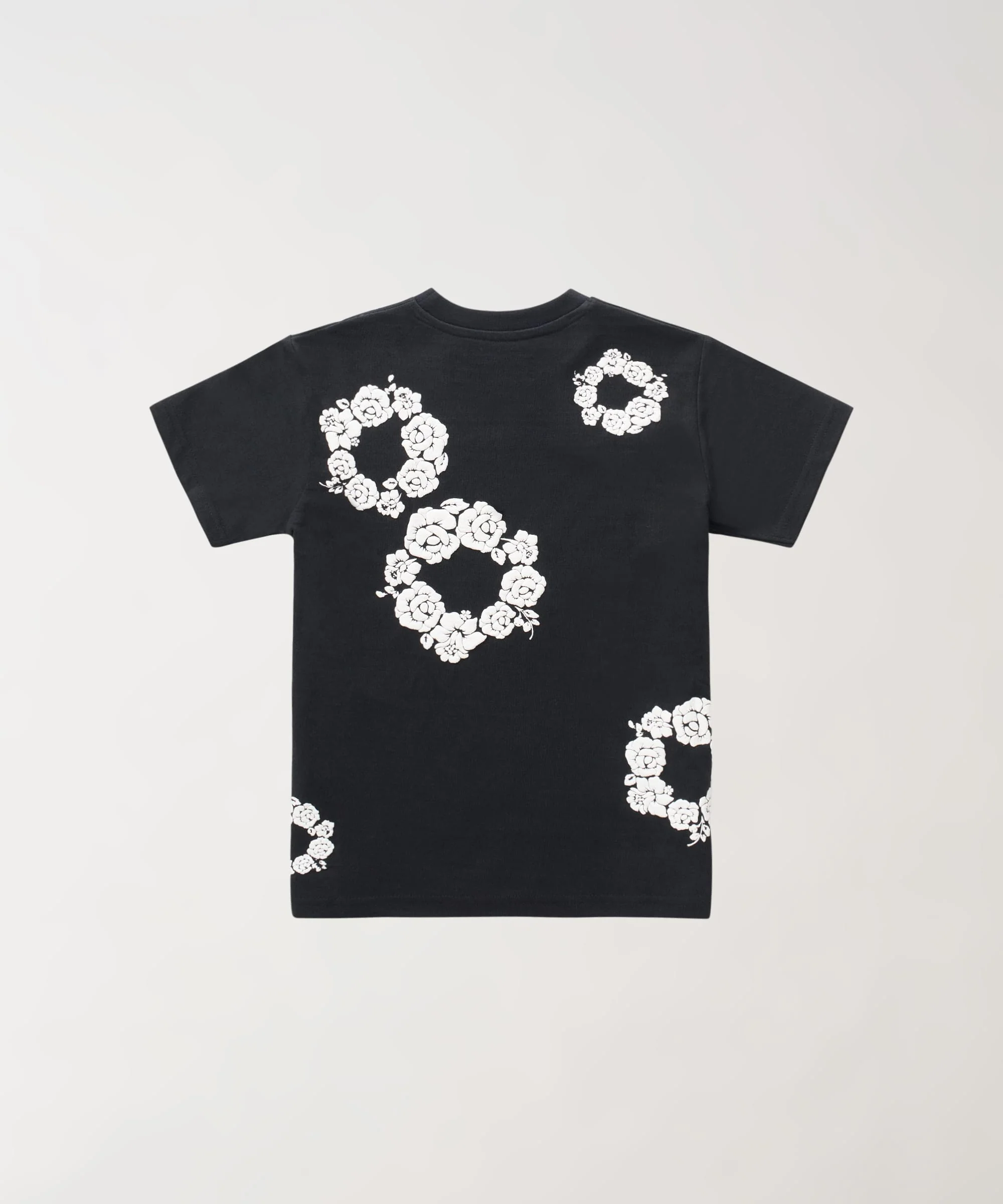 Women Rose Tee - Black - Image 2