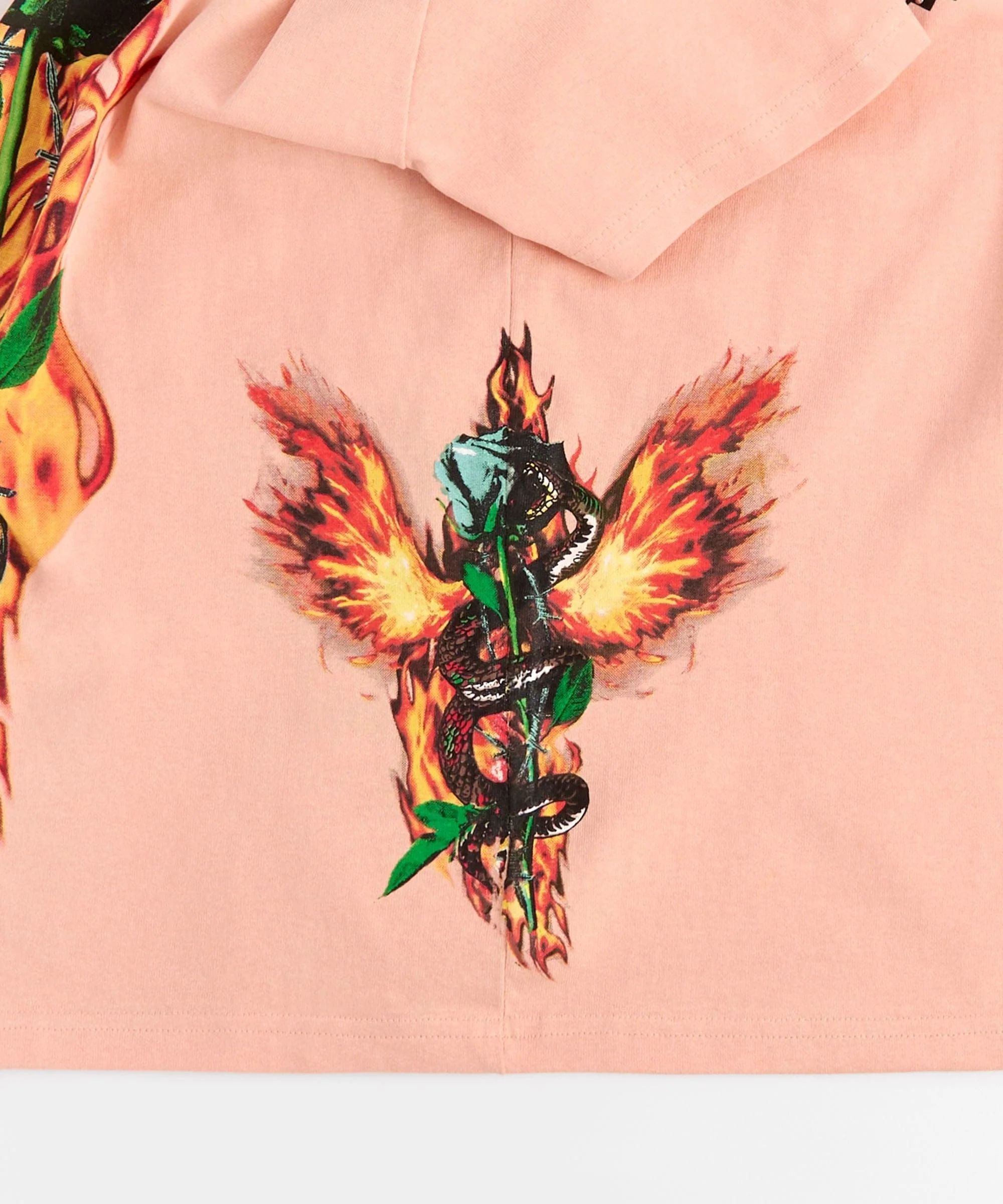 Women Bad Habits Short Sleeve Tee - Peach - Image 2