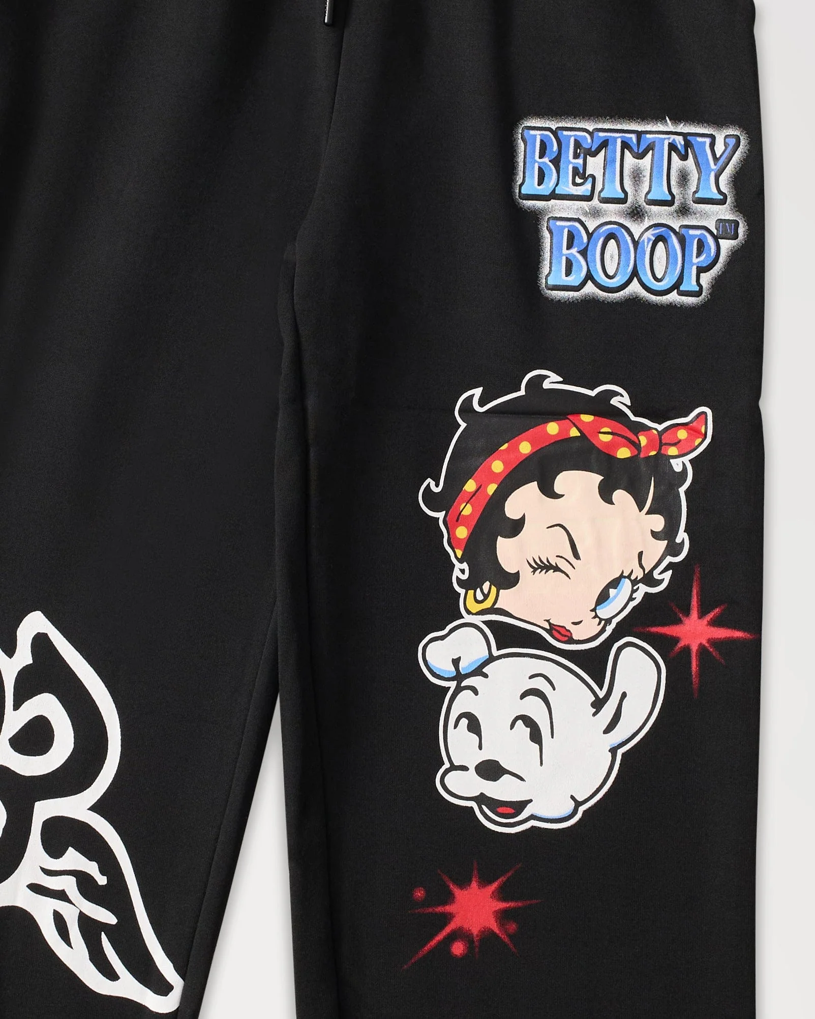 Women Betty Boop Sweatpants - Black - Image 3