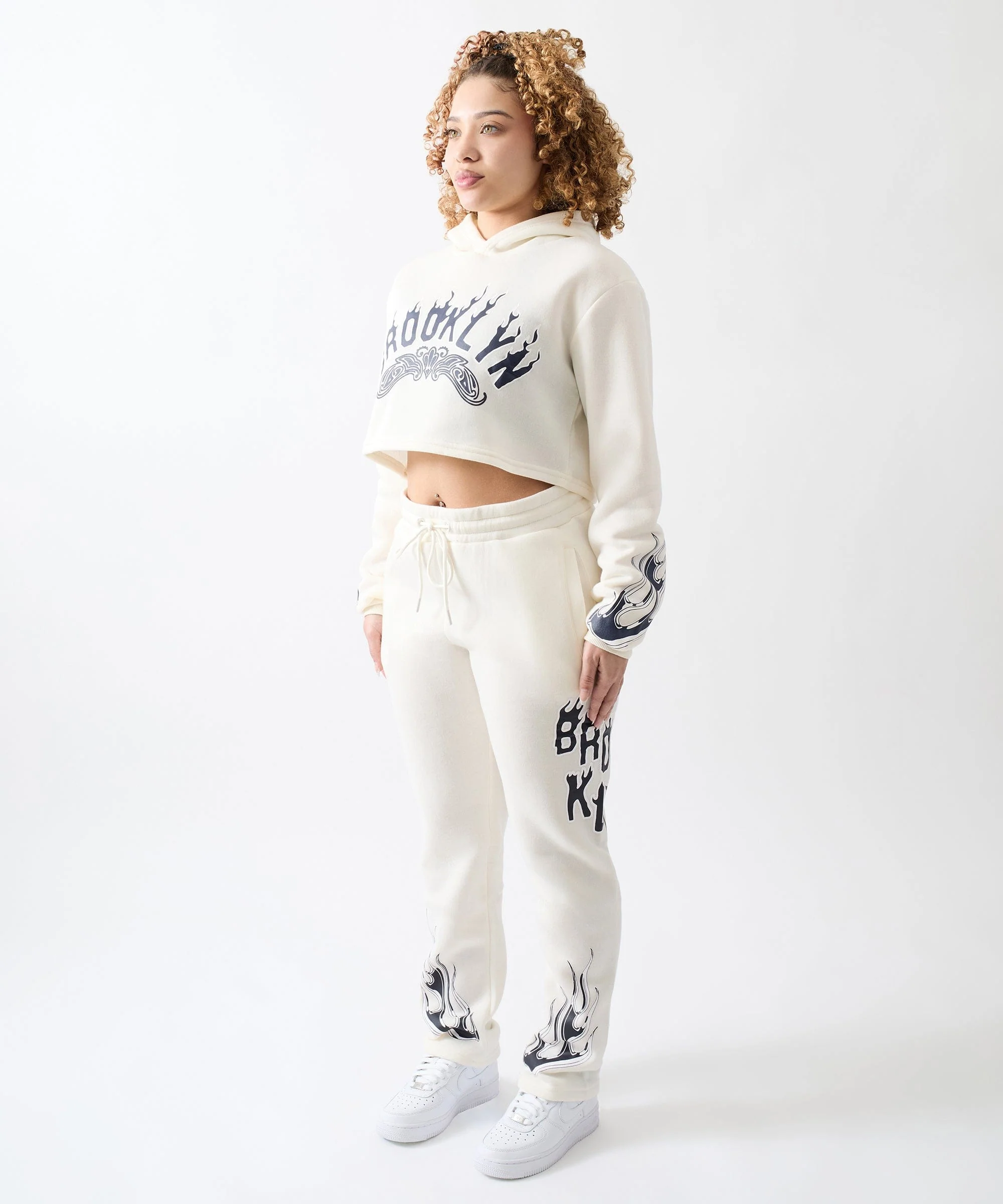 Women Brooklyn Sweatpants - Cream - Image 7