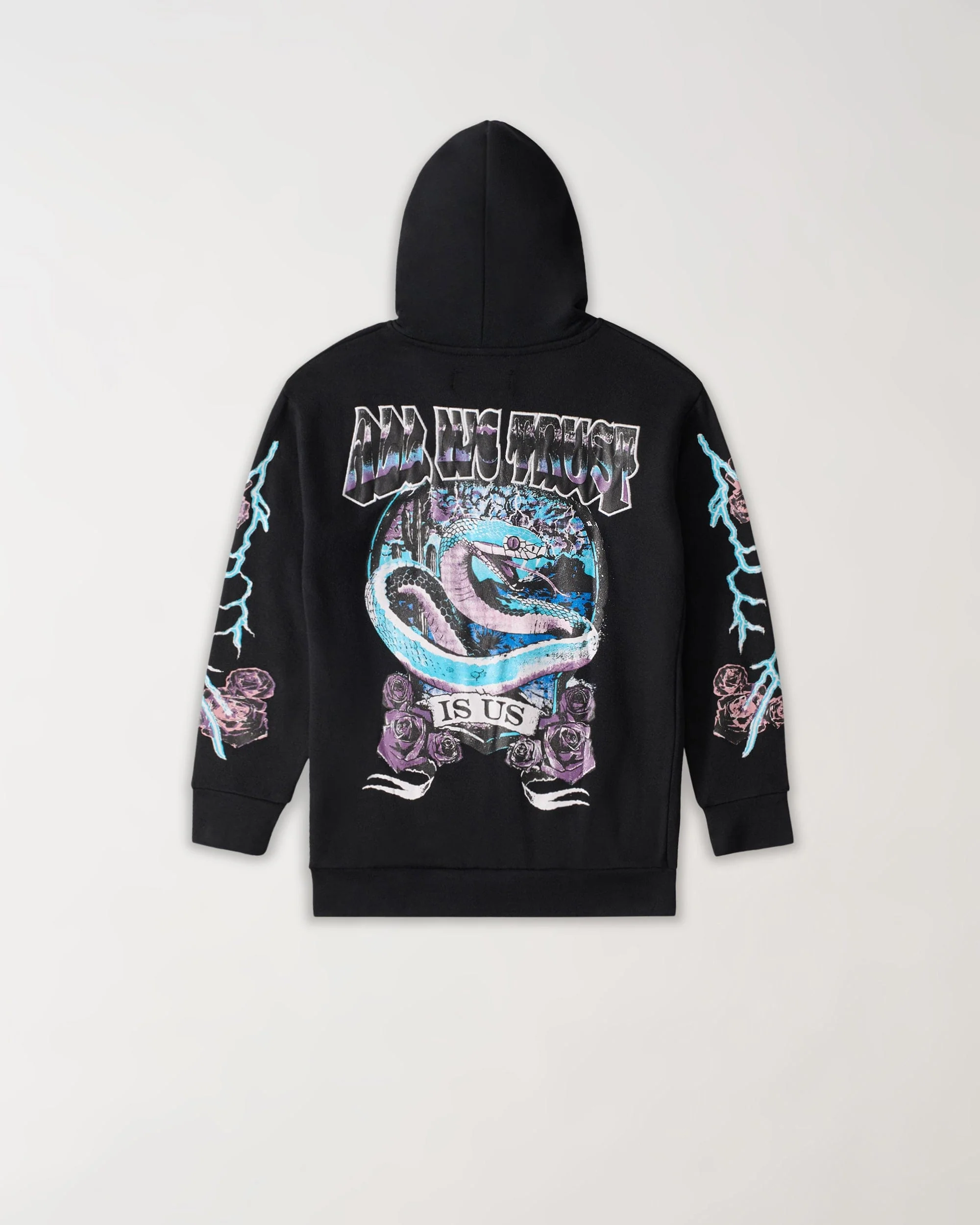 Women Trust Zip Up Hoodie - Black - Image 2