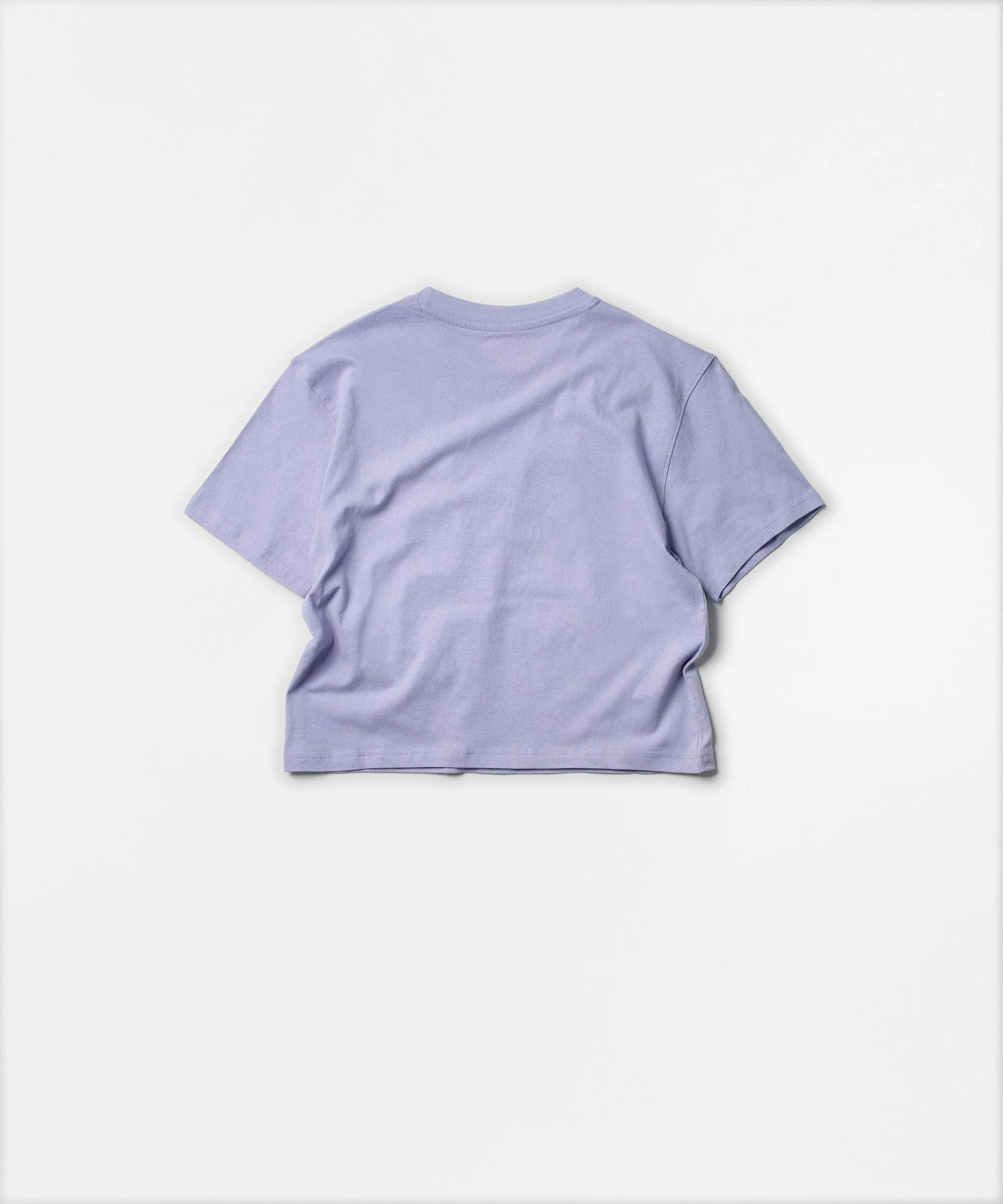 Womens Popeye Short Sleeve Cropped Tee - Lilac - Image 3