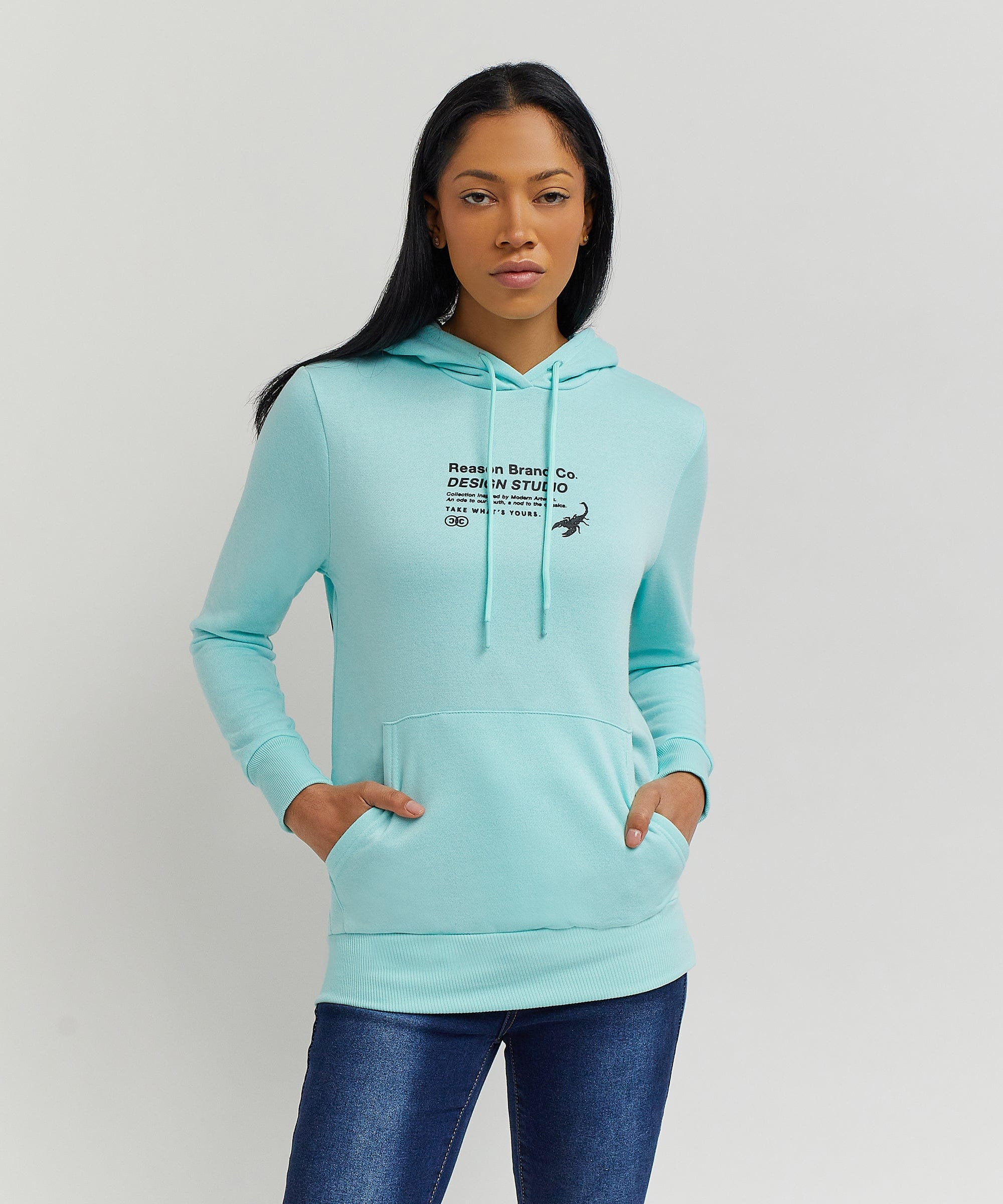 Womens Tokyo Back Print Hoodie - Image 2