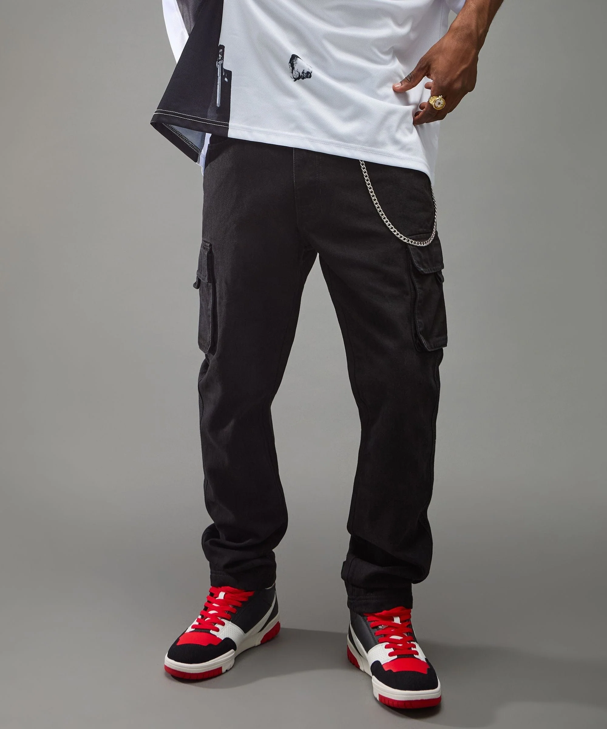 Workwear Cargo Pants - Black - Image 15
