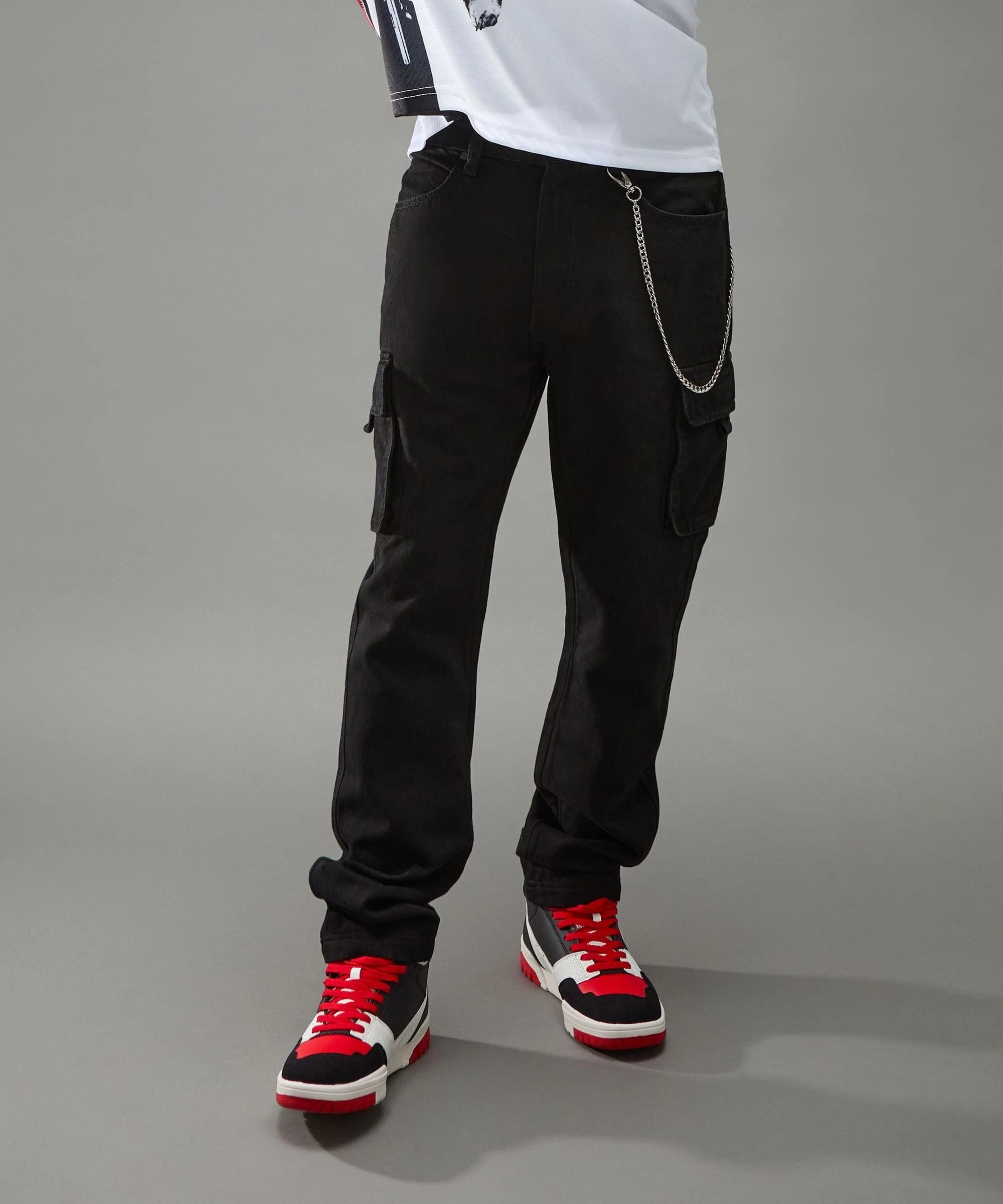 Workwear Cargo Pants - Black - Image 17